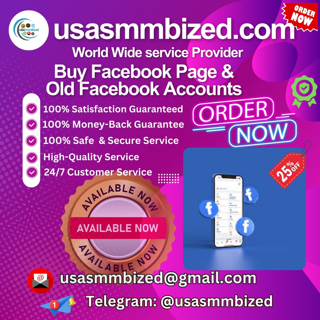 Buy Facebook Page & Old Facebook Account - usasmmbized.com