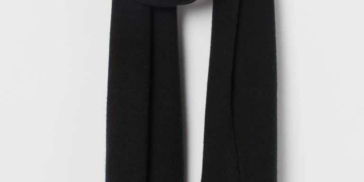 White And Black Cashmere Scarf