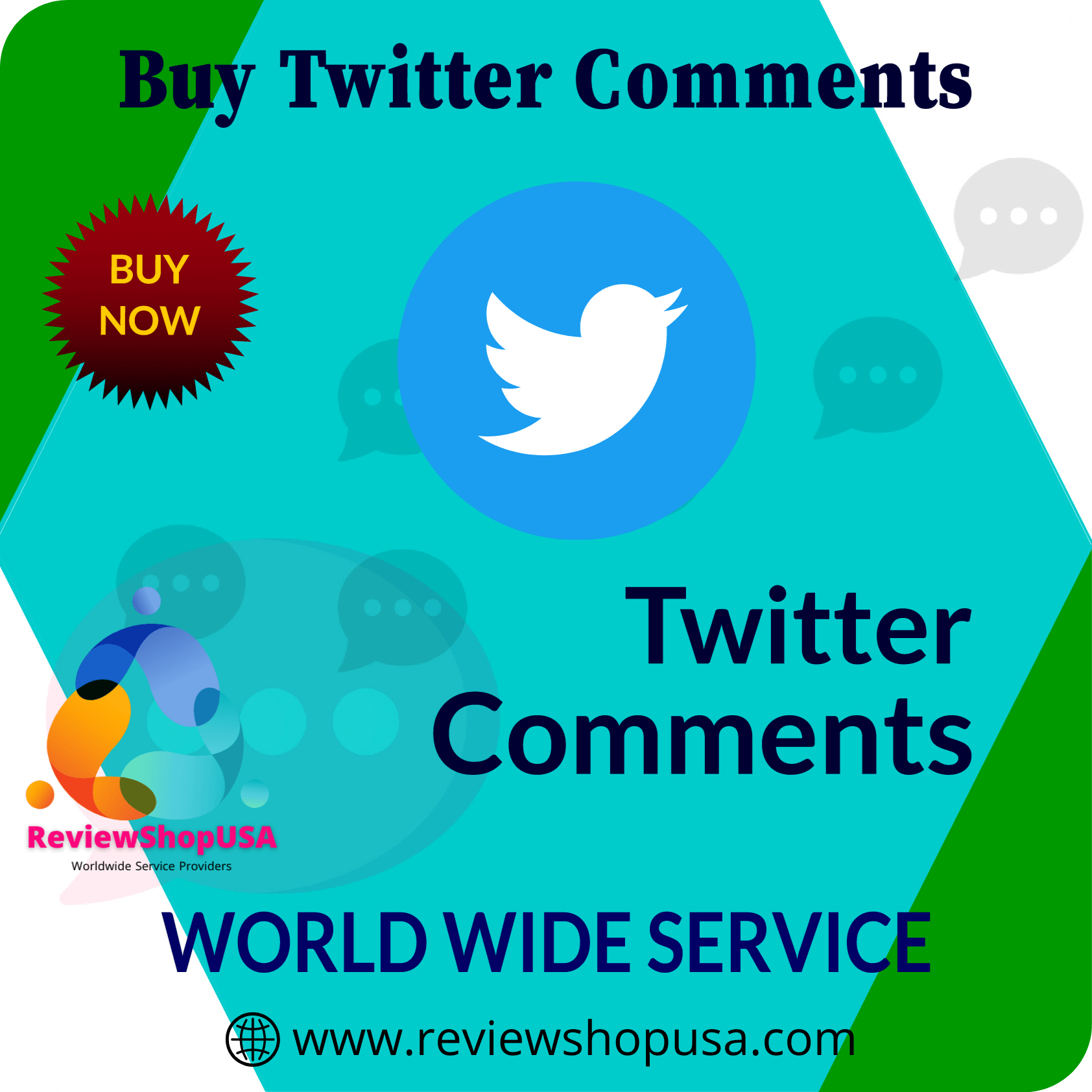 Buy Twitter Comments - Comment From 100% real twitter users...
