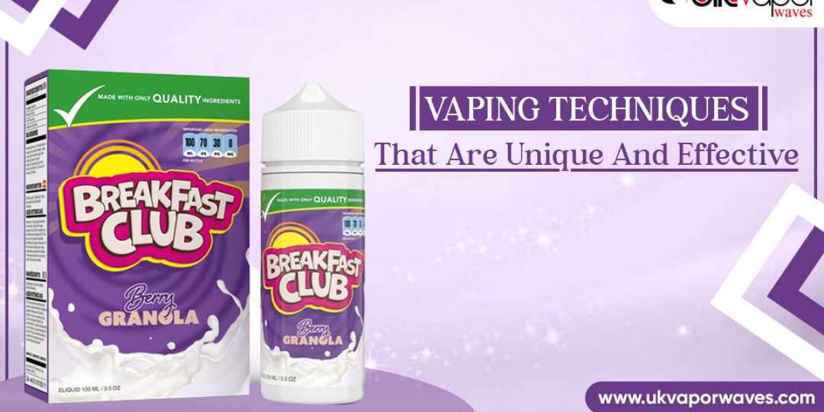 Vaping Techniques That Are Unique And Effective