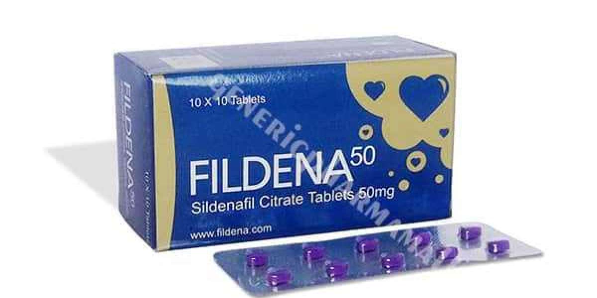 How does Fildena 50 mg tablet work for ED treatment