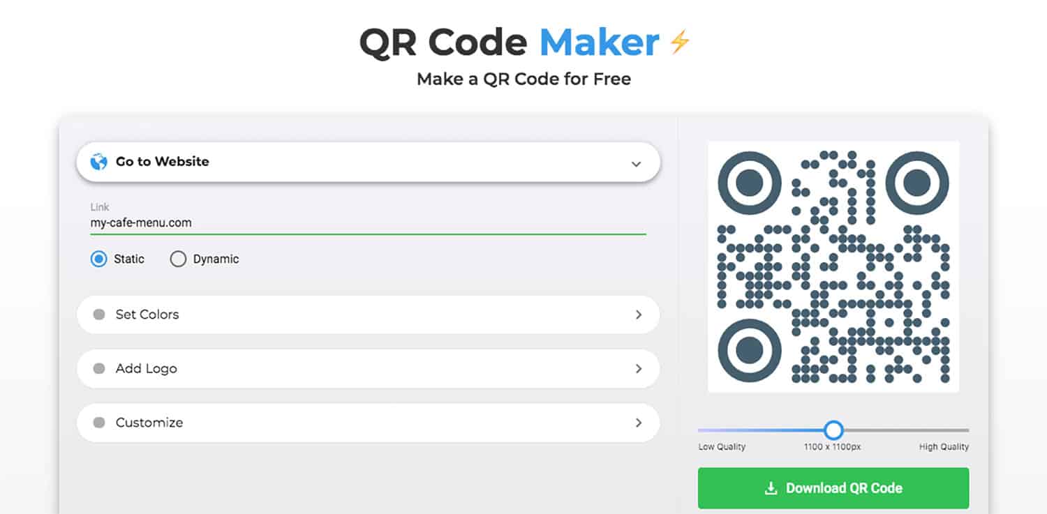 Creer un QR code | Générateur de QR Code - Pageloot