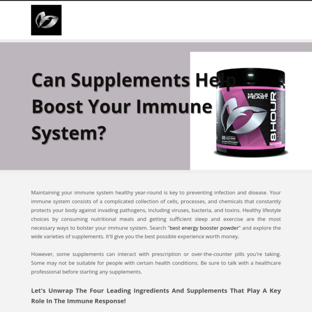 Can Supplements Help Boost Your Immune System?