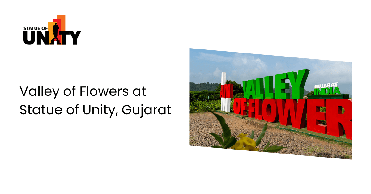 Valley of Flowers at Statue of Unity, Gujarat