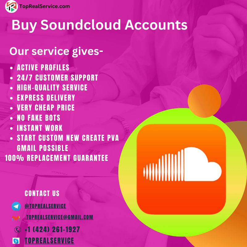Buy Soundcloud Accounts - Bulk & Verified