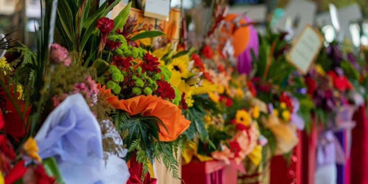 Blooms of Prosperity: Flower Stand for the Grand Opening