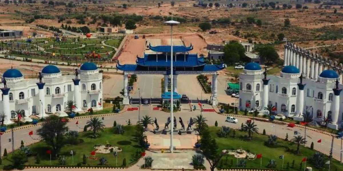 Who are the developers of Blue world city Islamabad?