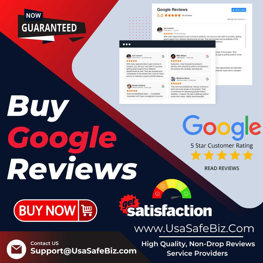 Buy Google Reviews - 100% Positive 5 Star Non-Drop Reviews