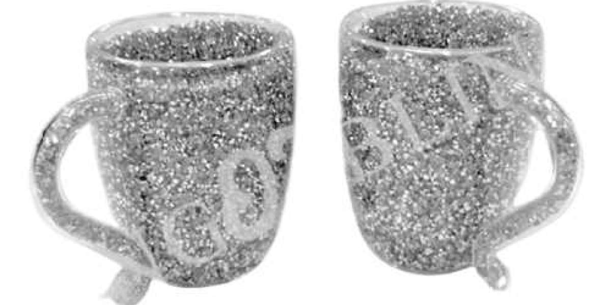 Crushed Diamond Set of 2 Mugs: A Sparkling Addition to Your Beverage Experience