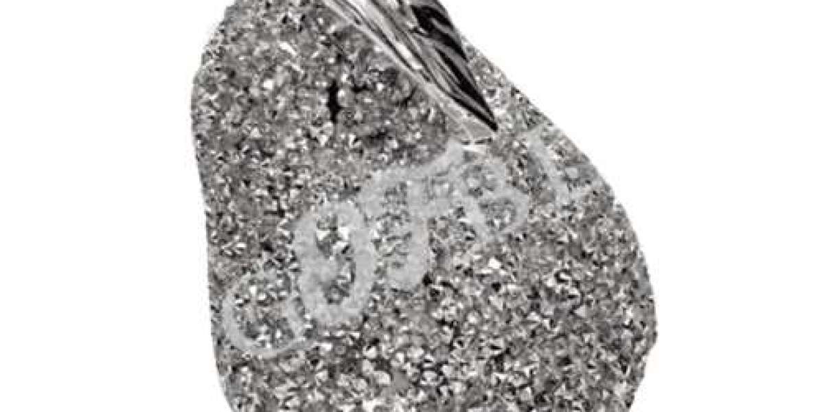 Crushed Diamond Pear Figurine: A Shimmering Masterpiece of Elegance