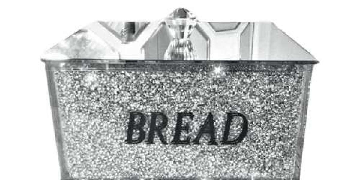 Enhance Your Kitchen with the Sparkling Elegance of a Crushed Diamond Bread Bin