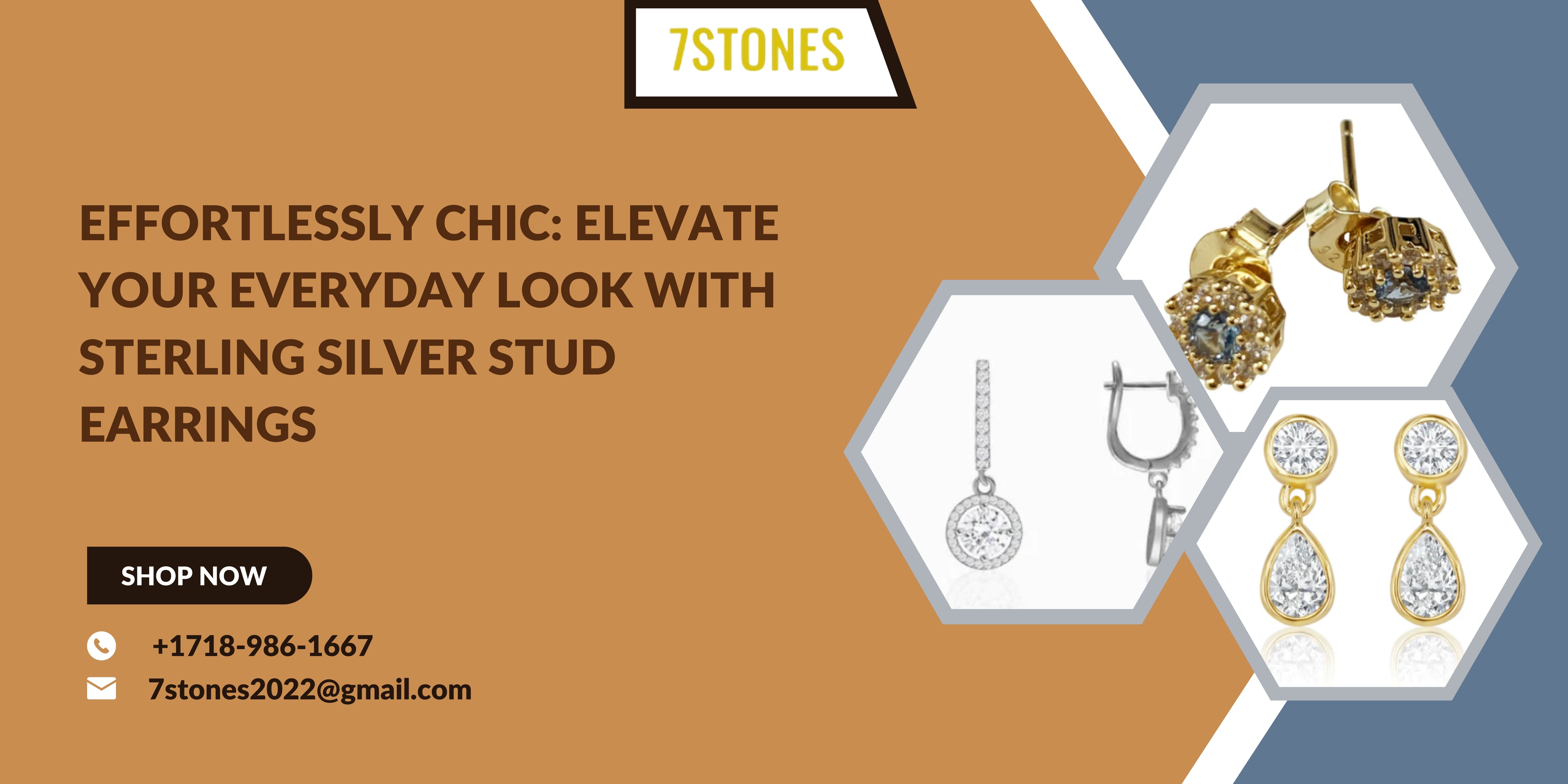 Effortlessly Chic: Elevate Your Everyday Look with Sterling Silver Stud Earrings | Styled