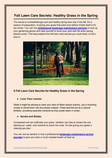 Fall Lawn Care Secrets.docx