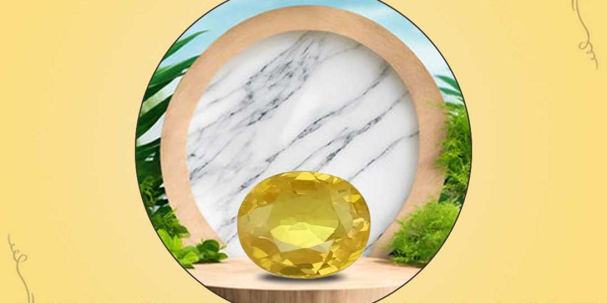 Buy Certified Yellow Sapphire Gemstone Online best price In India