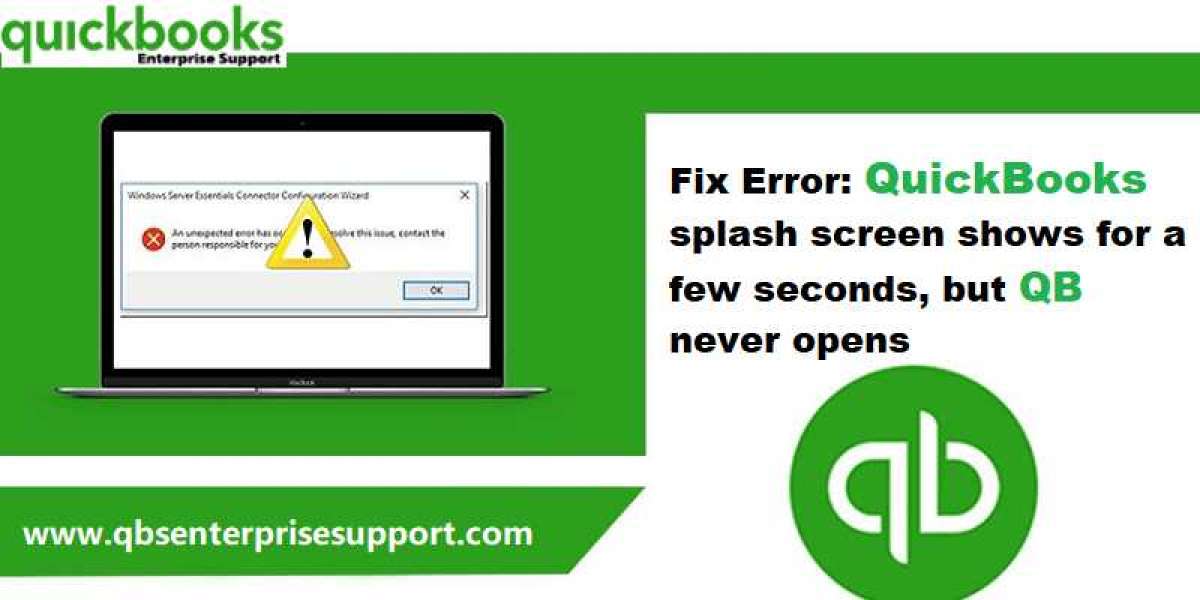 QuickBooks Splash Screen Displays and Disappears Error