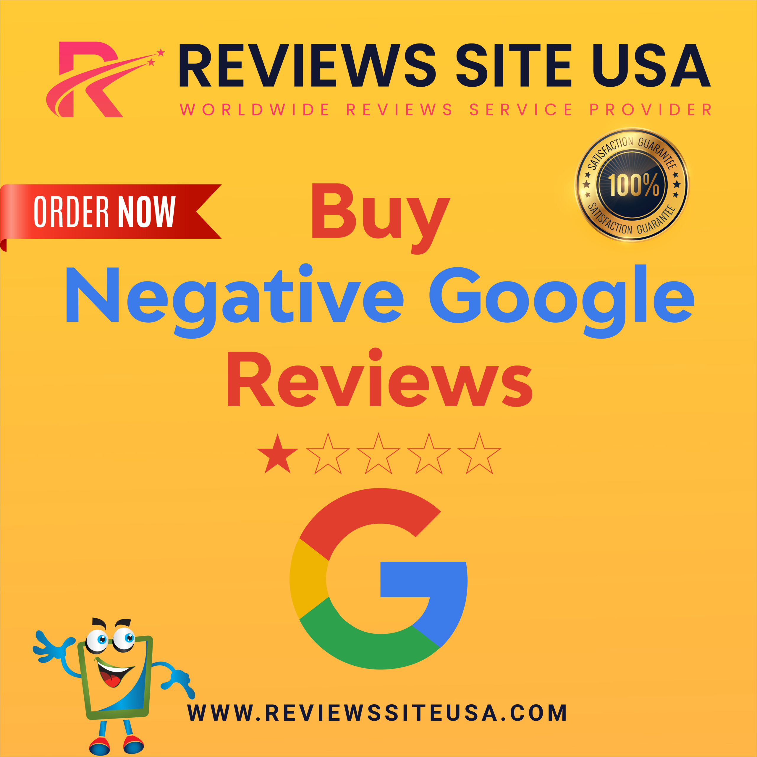 Buy Negative Google Reviews - 1 Star, Fake, Bad Reviews