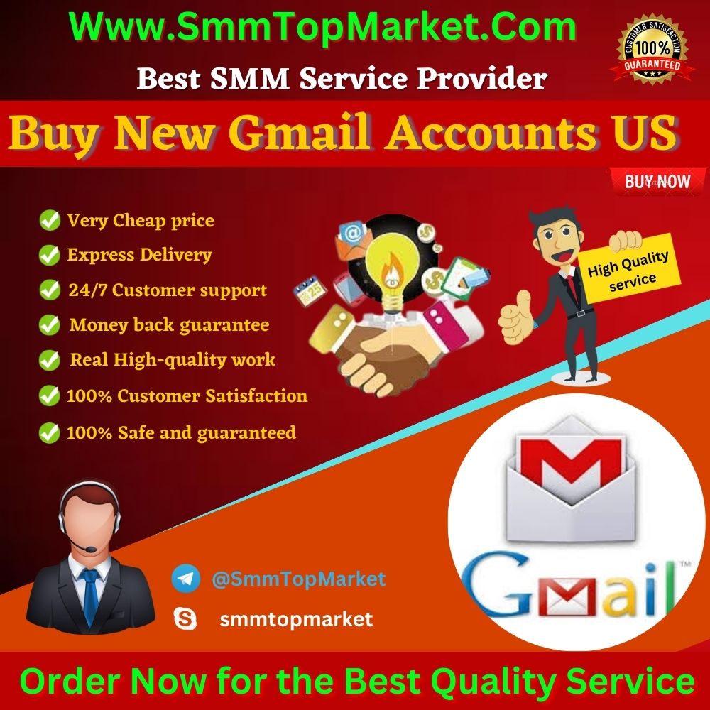Buy New Gmail Accounts US - SmmTopMarket