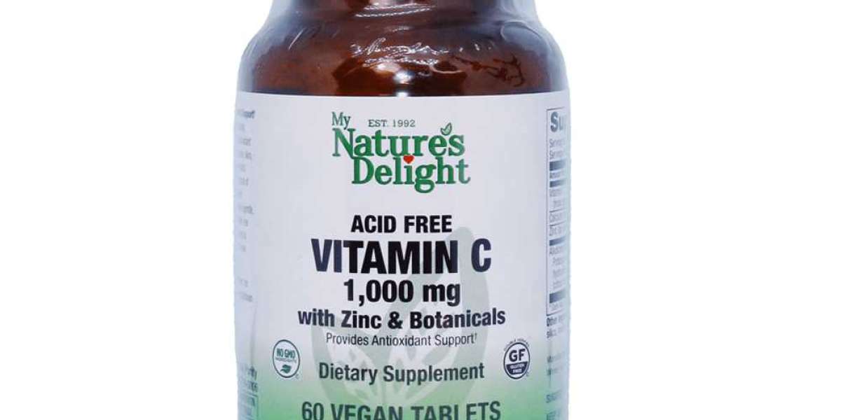 Unleash the Potential of Acid-Free Vitamin C: 1,000 mg in 60 Vegan Tablets