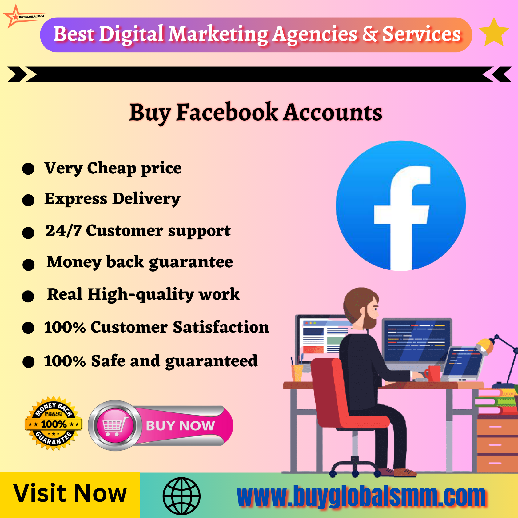 Buy Facebook Accounts-100% best service, and cheap...
