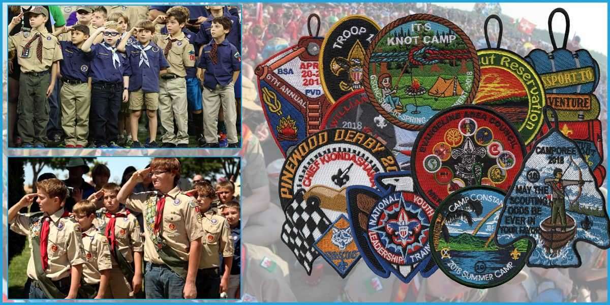 Chenille Patches for Scout and Girl Guide Troops