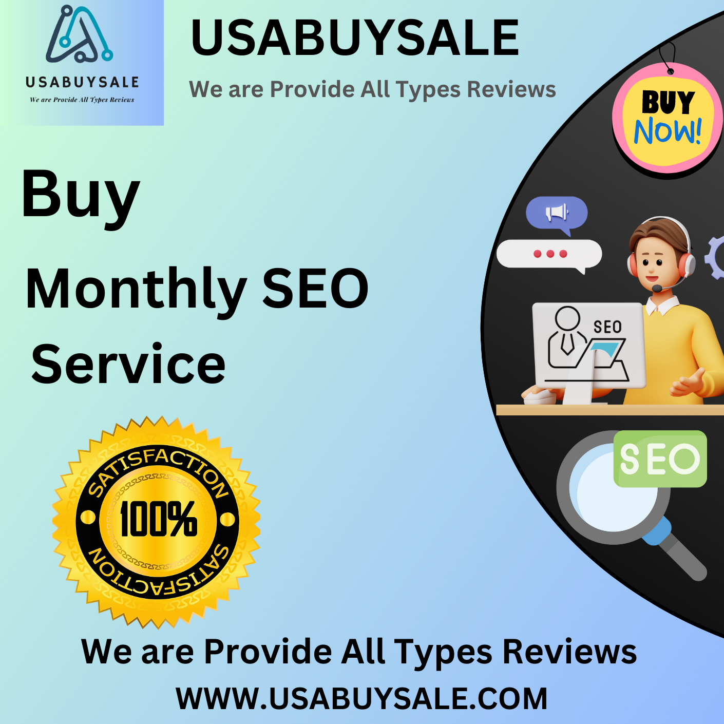 Buy Monthly SEO Service - 100% Preminum Service