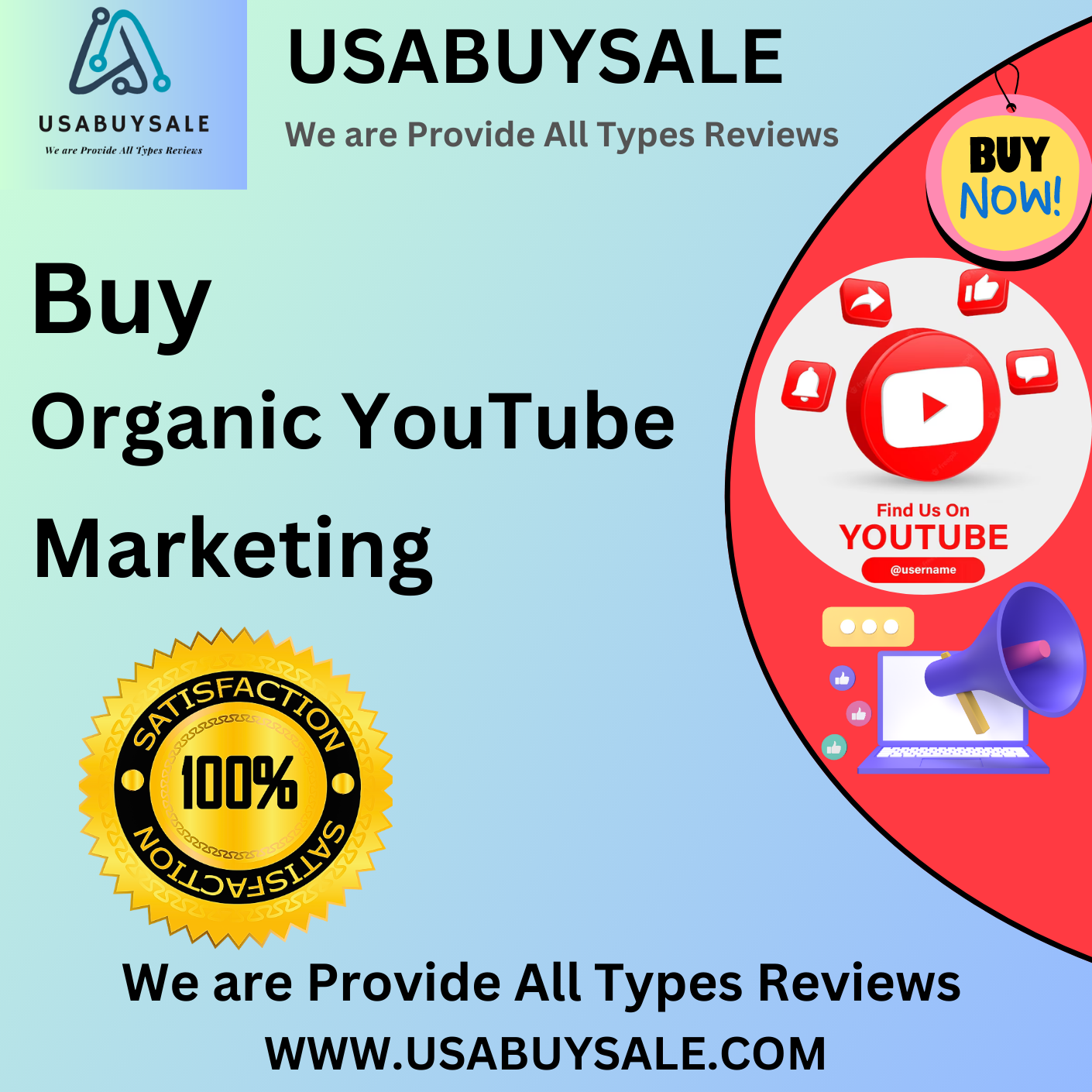 Organic YouTube Marketing - 100% Preminum Service