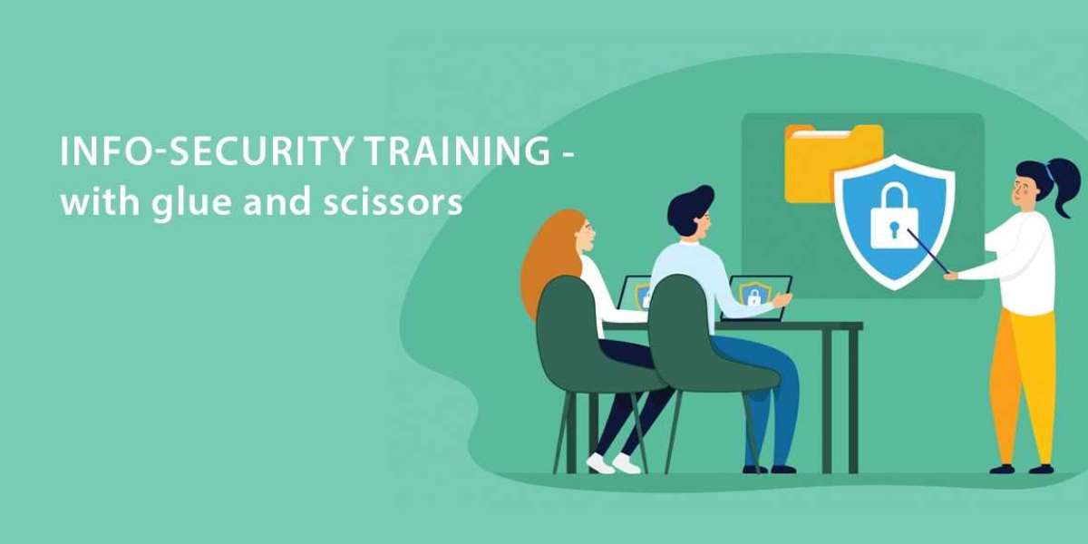 Info Security Training-with gule and scissors