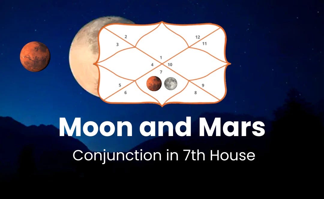 Influence of moon conjunction Mars in 7th house? | by myastroggn | Nov, 2023 | Medium