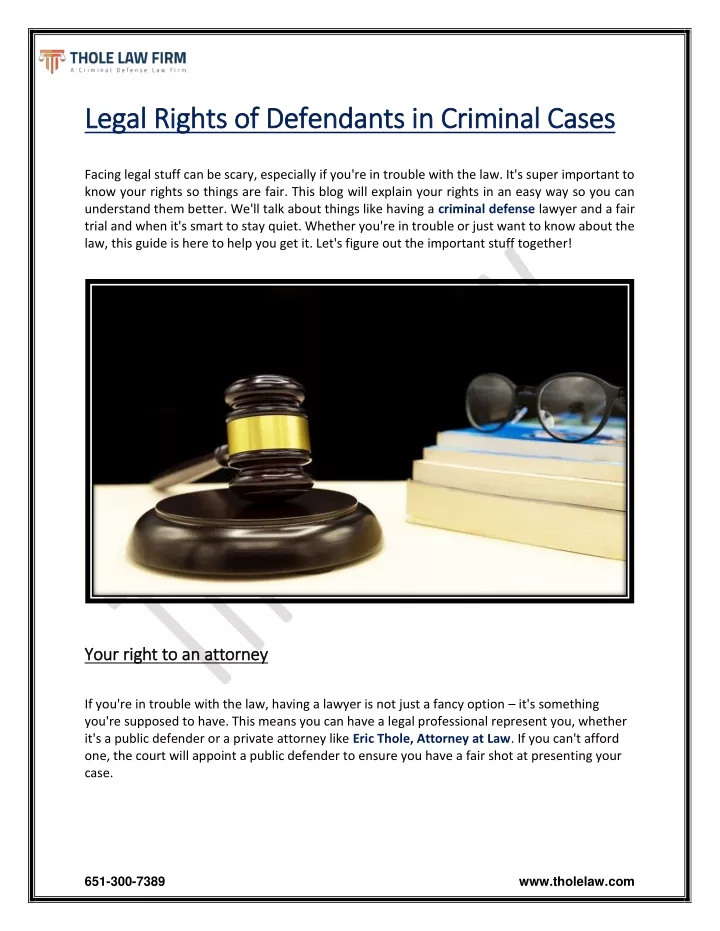 PPT - Legal Rights of Defendants in Criminal cases PowerPoint Presentation - ID:12683854