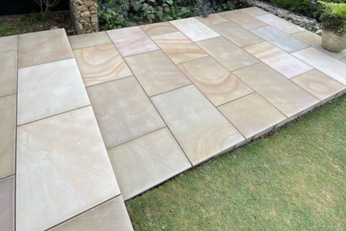 Enhance Your Outdoor Space with Exquisite Camel Dust Sandstone Paving Slabs