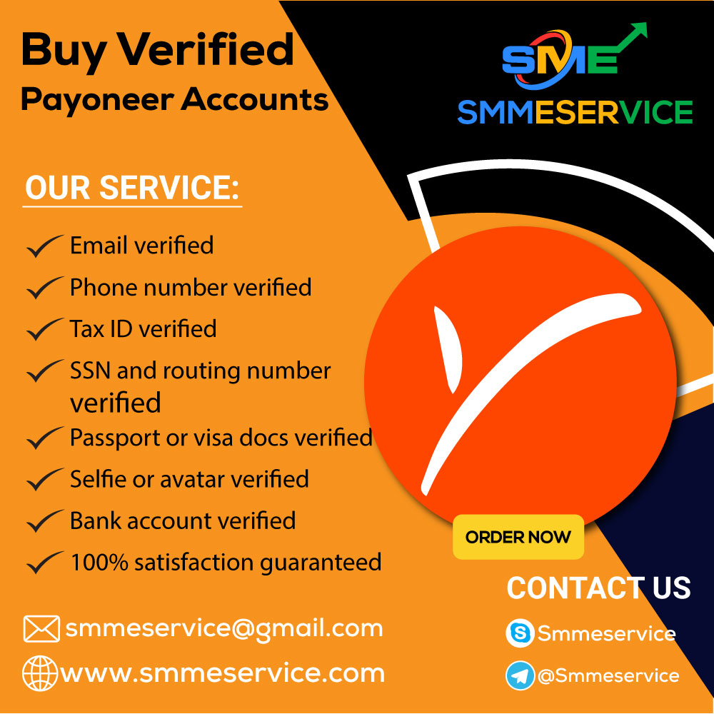 Buy Verified Payoneer Accounts - 100% Verified And Safe