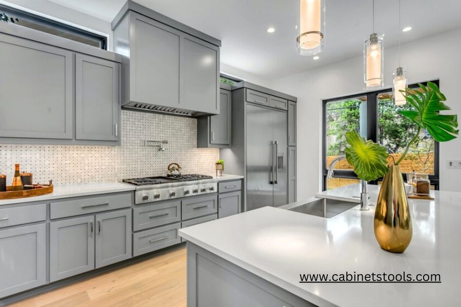 The Classic Elegance of Light Gray Cabinets - Cabinets Tools