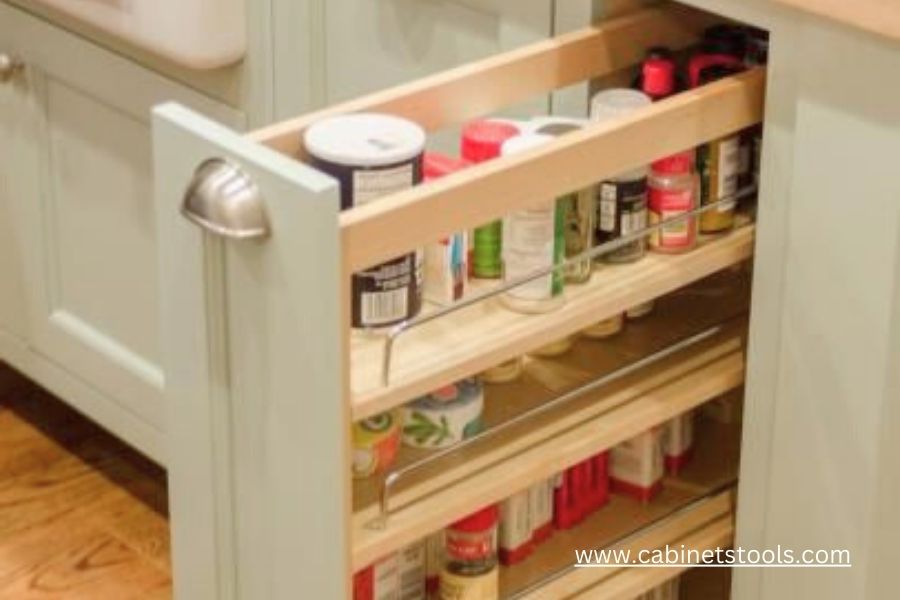 The Benefits of a Pull Out Spice Rack Cabinet - Cabinets Tools