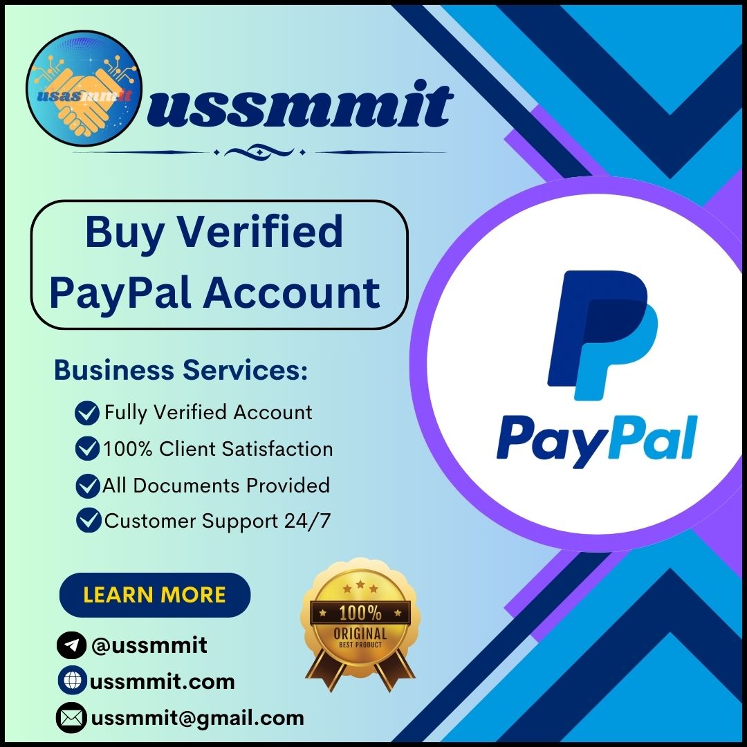 Buy Verified PayPal Account - 100% Best, USA, UK, Verified