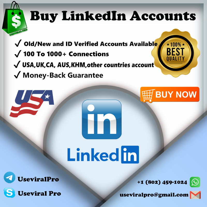 Buy LinkedIn Accounts - USA, UK, CA, AUS And UA ID verified
